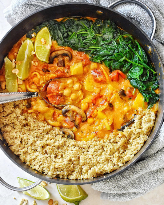 Yellow Curry with Coconut Quinoa