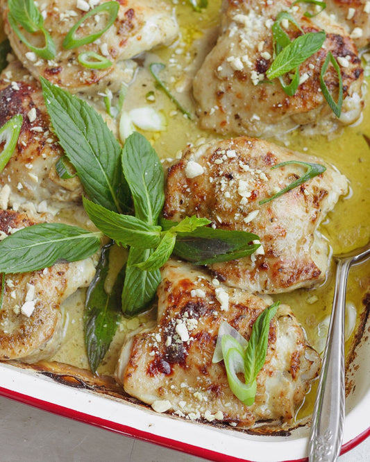 Oven-Roasted Chicken with Green Curry