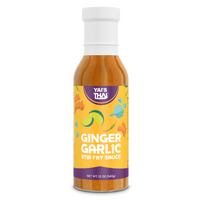 yais thai ginger garlic stir fry sauce front view